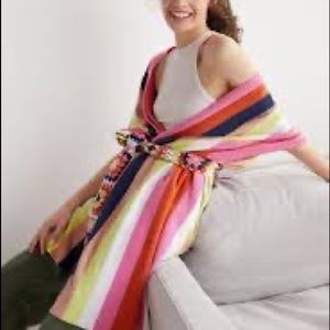 New with Tags Anthropologie Belted Stripe Kimono